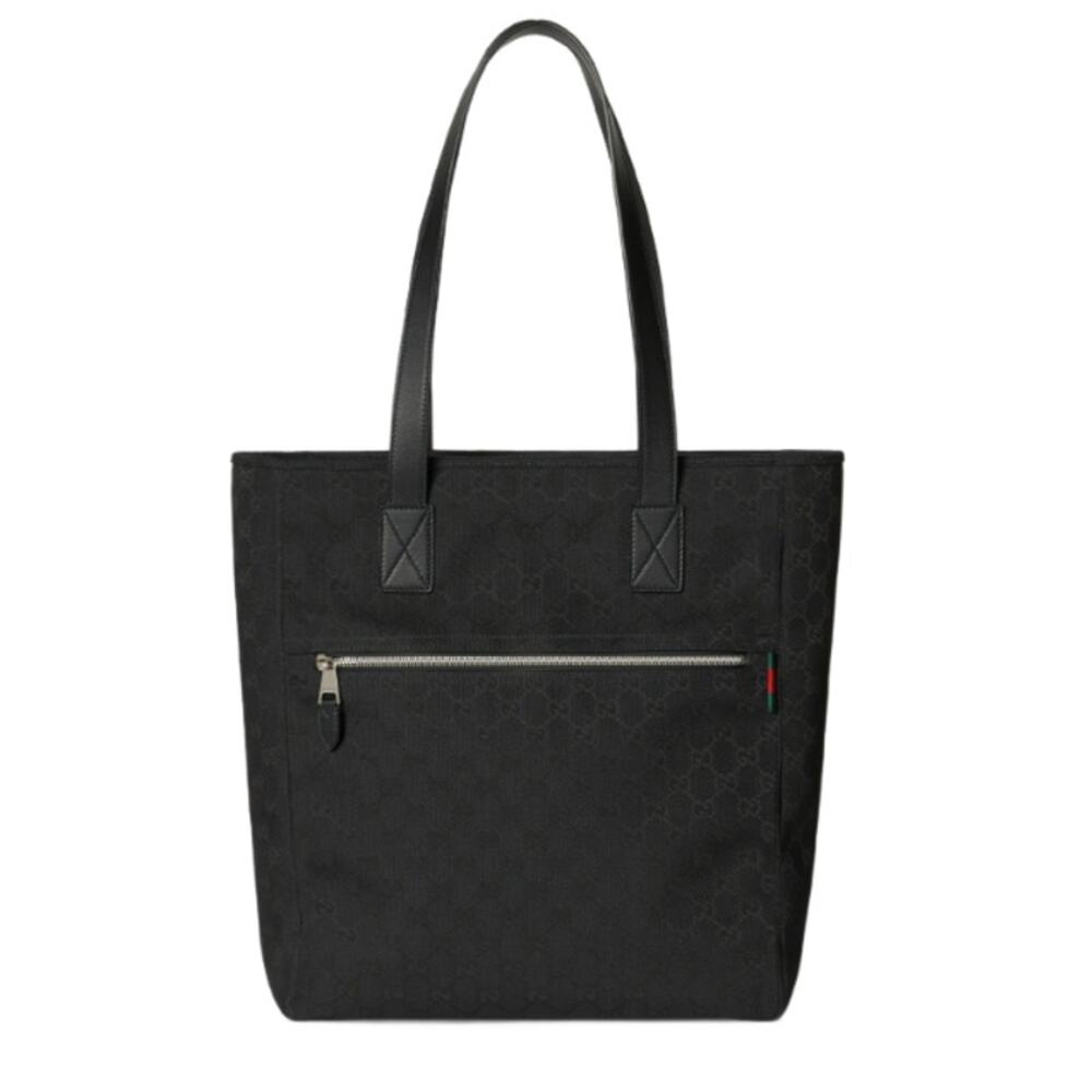 NEW GUCCI GG BLACK SHOULDER TOTE WORK LAPTOP OFFICE BAG AUTHENTIC!